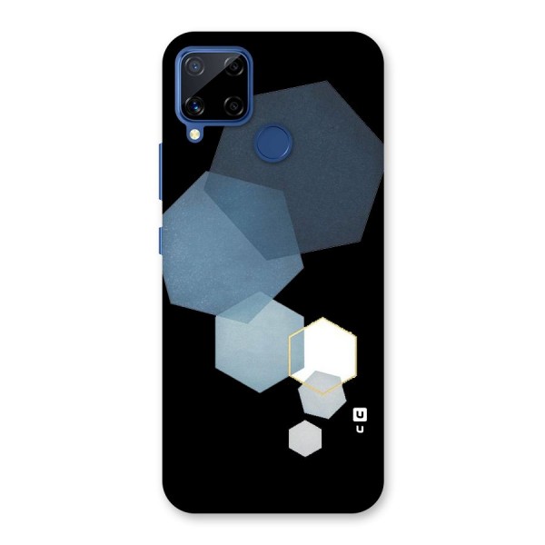 Shades Of Blue Shapes Back Case for Realme C12