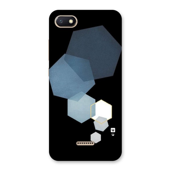 Shades Of Blue Shapes Back Case for Redmi 6A