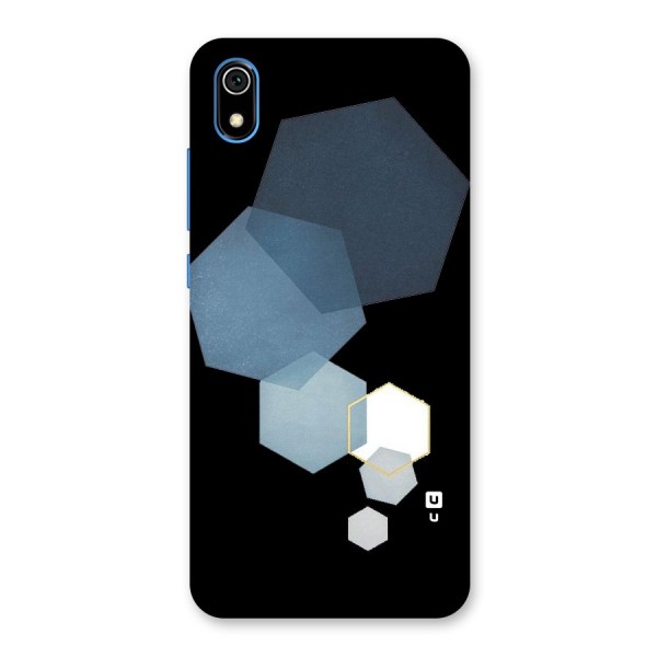 Shades Of Blue Shapes Back Case for Redmi 7A