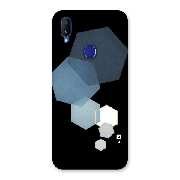 Shades Of Blue Shapes Back Case for Vivo V11