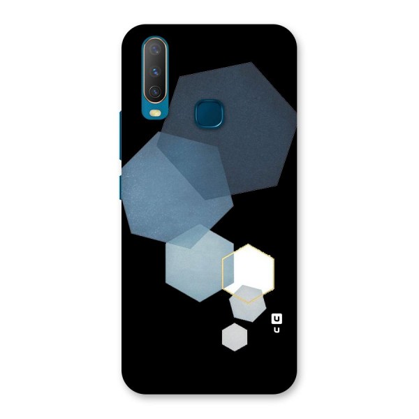 Shades Of Blue Shapes Back Case for Vivo Y12