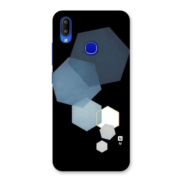 Shades Of Blue Shapes Back Case for Vivo Y91