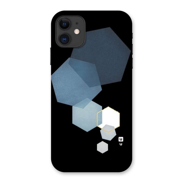 Shades Of Blue Shapes Back Case for iPhone 11