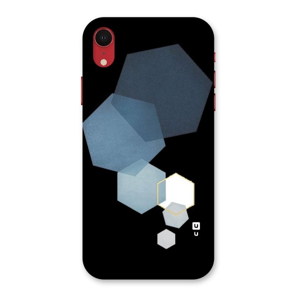 Shades Of Blue Shapes Back Case for iPhone XR