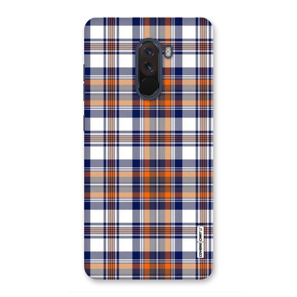 Shades Of Check Back Case for Poco F1