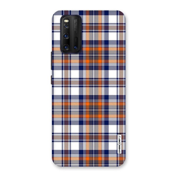 Shades Of Check Back Case for Vivo iQOO 3