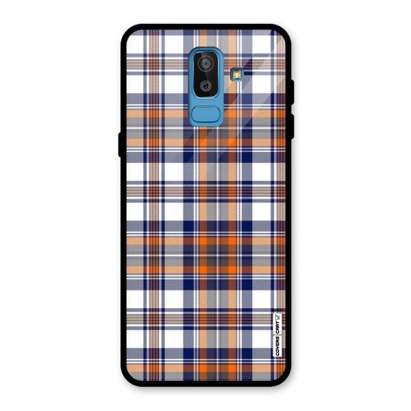 Shades Of Check Glass Back Case for Galaxy J8