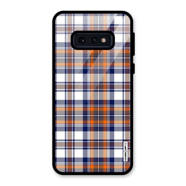 Shades Of Check Glass Back Case for Galaxy S10e