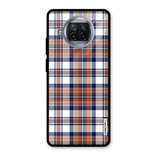 Shades Of Check Glass Back Case for Mi 10i