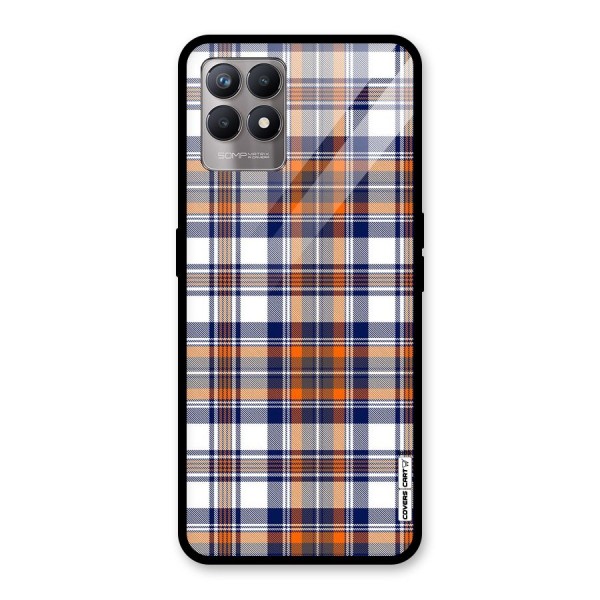 Shades Of Check Glass Back Case for Realme 8i