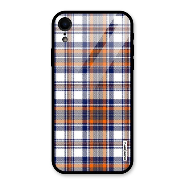 Shades Of Check Glass Back Case for XR