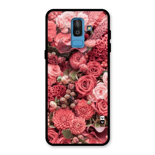 Shades Of Peach Glass Back Case for Galaxy J8