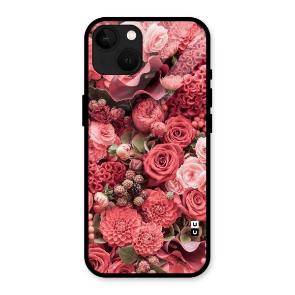 Shades Of Peach Glass Back Case for iPhone 13