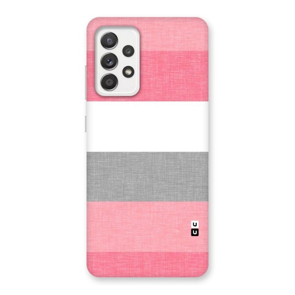 Shades Pink Stripes Back Case for Galaxy A52