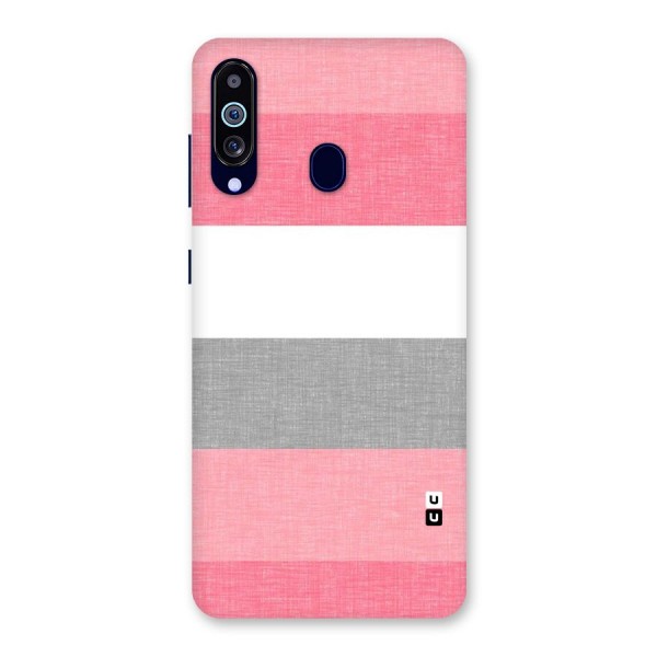 Shades Pink Stripes Back Case for Galaxy A60