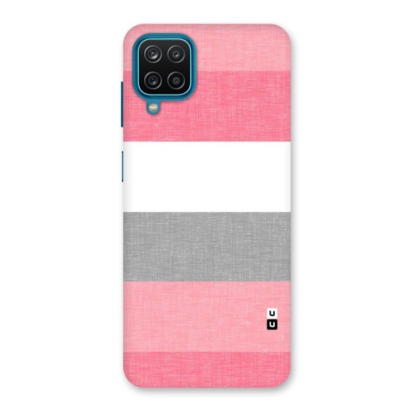 Shades Pink Stripes Back Case for Galaxy F12