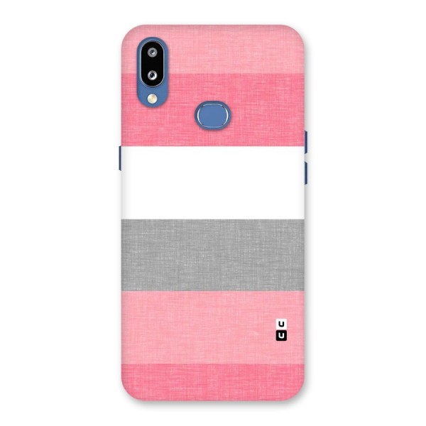 Shades Pink Stripes Back Case for Galaxy M01s