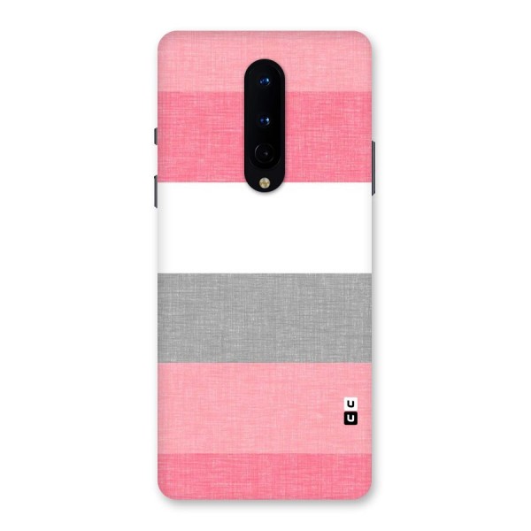 Shades Pink Stripes Back Case for OnePlus 8