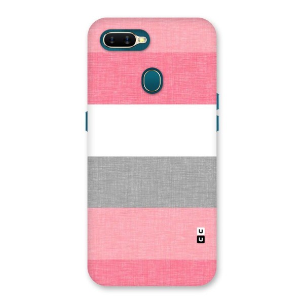 Shades Pink Stripes Back Case for Oppo A12