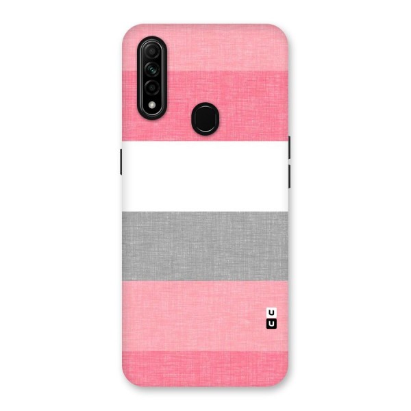 Shades Pink Stripes Back Case for Oppo A31