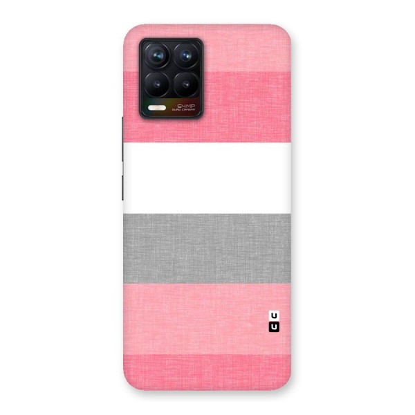 Shades Pink Stripes Back Case for Realme 8