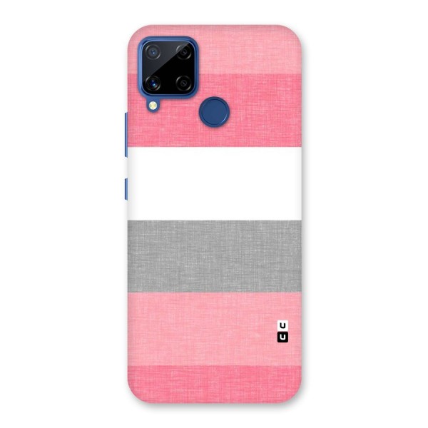 Shades Pink Stripes Back Case for Realme C12