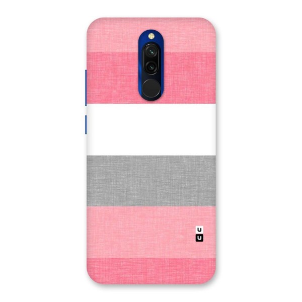 Shades Pink Stripes Back Case for Redmi 8