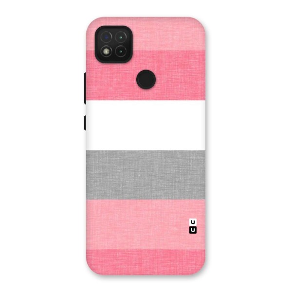 Shades Pink Stripes Back Case for Redmi 9C