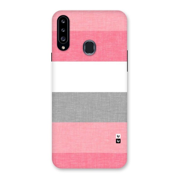 Shades Pink Stripes Back Case for Samsung Galaxy A20s