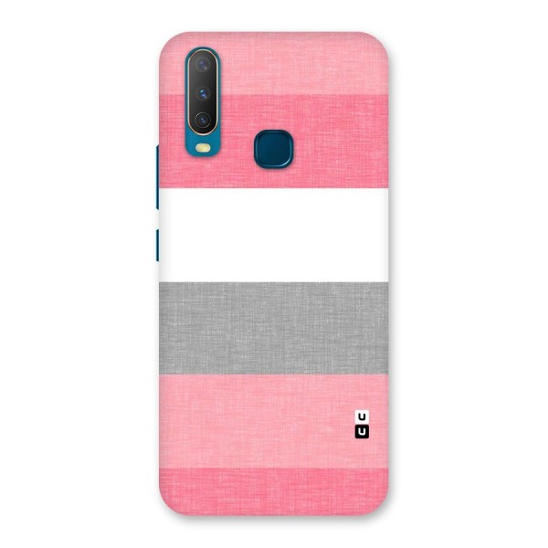 Shades Pink Stripes Back Case for Vivo U10