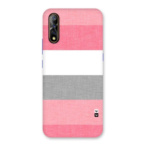 Shades Pink Stripes Back Case for Vivo Z1x