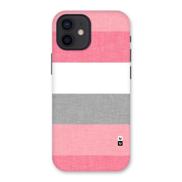 Shades Pink Stripes Back Case for iPhone 12