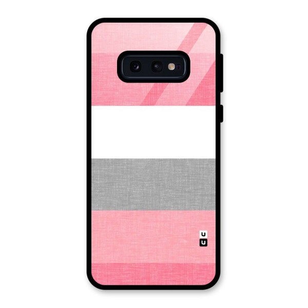 Shades Pink Stripes Glass Back Case for Galaxy S10e