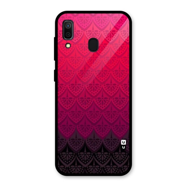 Shades Red Design Glass Back Case for Galaxy A30