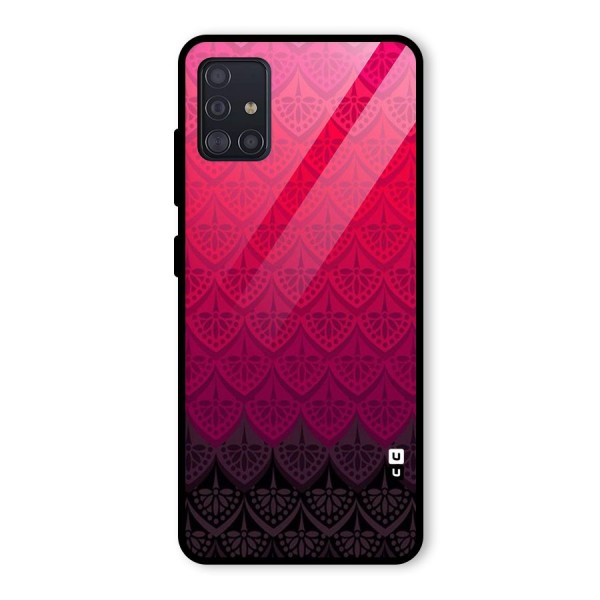 Shades Red Design Glass Back Case for Galaxy A51