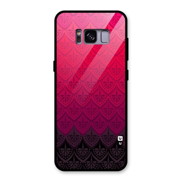 Shades Red Design Glass Back Case for Galaxy S8