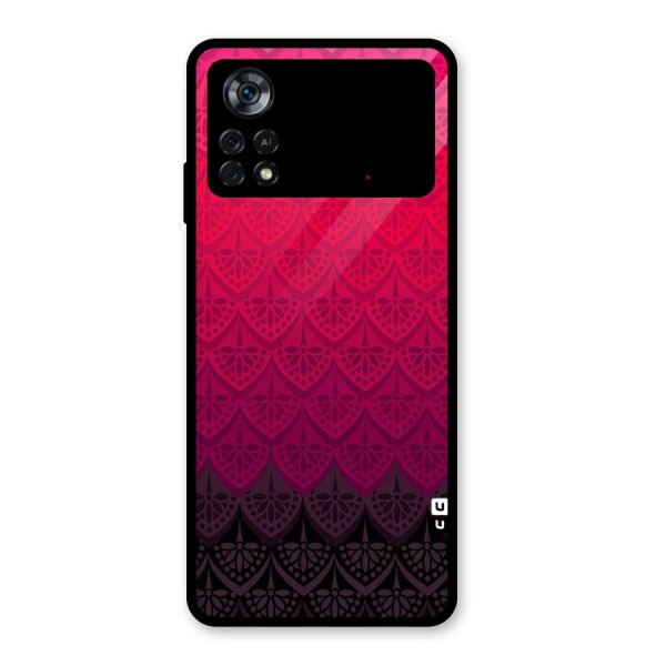 Shades Red Design Glass Back Case for Poco X4 Pro 5G