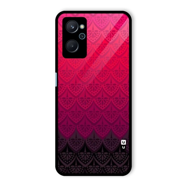 Shades Red Design Glass Back Case for Realme 9i