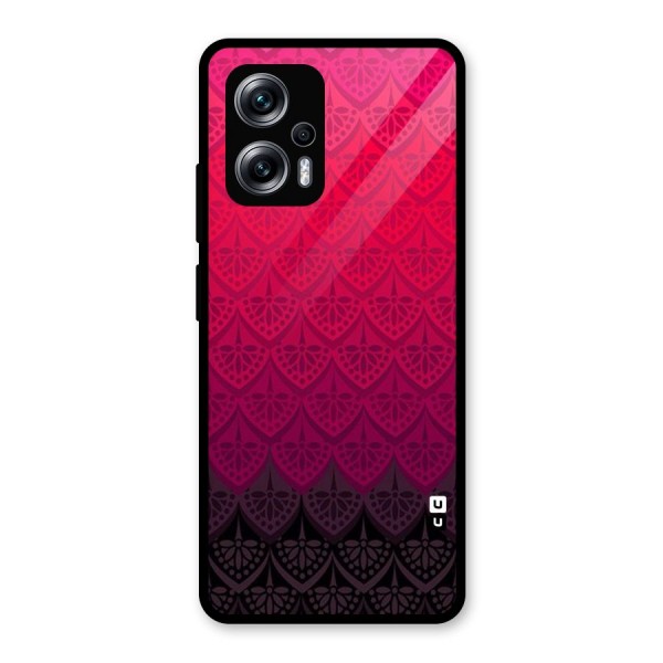 Shades Red Design Glass Back Case for Redmi K50i