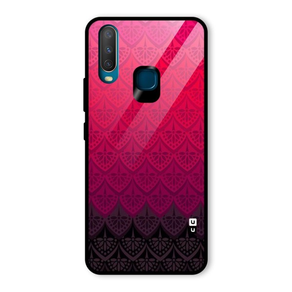 Shades Red Design Glass Back Case for Vivo Y12