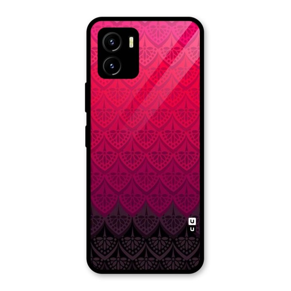 Shades Red Design Glass Back Case for Vivo Y15s