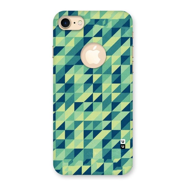 Shady Green Back Case for iPhone 8 Logo Cut