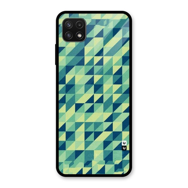 Shady Green Glass Back Case for Galaxy A22 5G