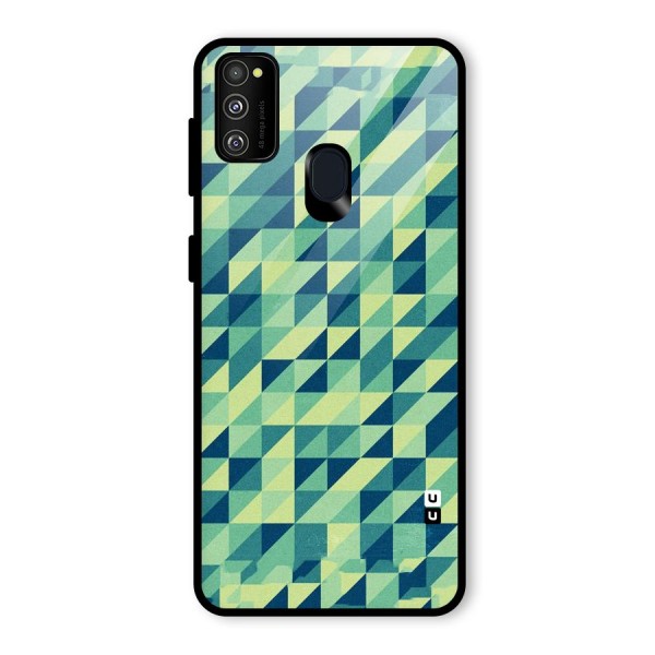 Shady Green Glass Back Case for Galaxy M21