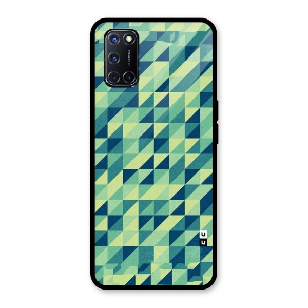 Shady Green Glass Back Case for Oppo A52