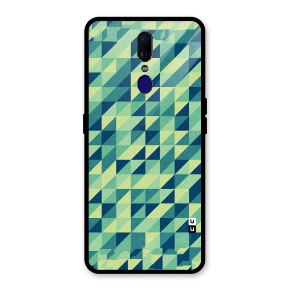 Shady Green Glass Back Case for Oppo F11