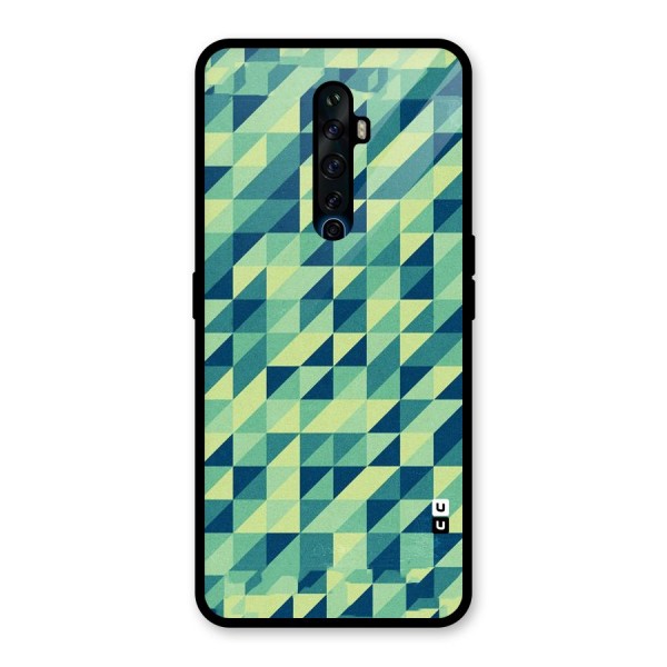 Shady Green Glass Back Case for Oppo Reno2 Z