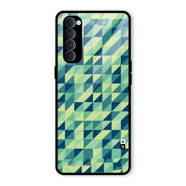 Shady Green Glass Back Case for Oppo Reno4 Pro