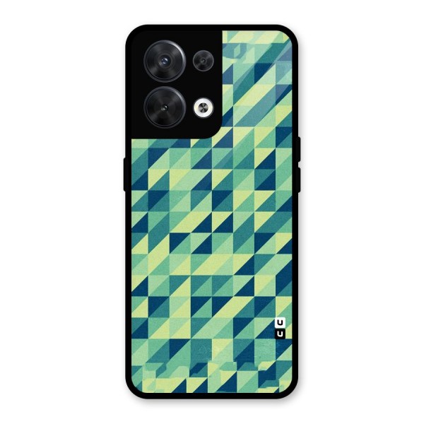 Shady Green Glass Back Case for Oppo Reno8 5G