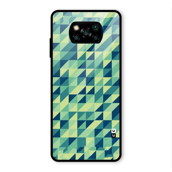 Shady Green Glass Back Case for Poco X3 Pro